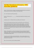 Vet Med Questions & Answers&comma; 100&percnt; Accurate&comma; graded A&plus;