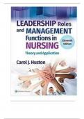 Test Bank For Leadership Roles and Management Functions in Nursing Theory and Application 11th Edition By Bessie L&period; Marquis&comma; Carol Jorgensen Huston