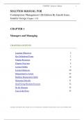 Instrucotor's Solution ManuaL For Contemporary Management 12th Edition By Gareth Jones, Jennifer George