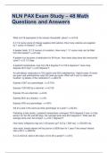 NLN PAX Exam Study &ndash; 48 Math Questions and Answers