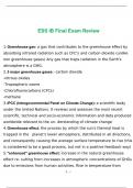 ESS IB Final Exam Review 2023 with complete solution