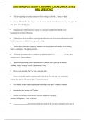 TEXAS PRINCIPLES 1 EXAM - CHAMPIONS SCHOOL OF REAL ESTATE WELL RESEARCHED