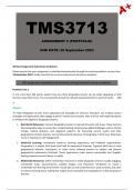 TMS3713 Assignment 5 (Portfolio Answers) Year Module - Due: 29 September 2023 