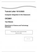 CIC2601 Assignment 3 &lpar;COMPLETE ANSWERS&rpar; 2023 &lpar;321686&rpar; - DUE 18 September 2022
