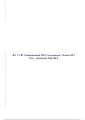 RN VATI Fundamentals 2019 Assessment&semi; Virtual ATI Test&lowbar; Answered Fall 2023&period;