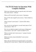 Cln 251&sol;252 Study Set Questions With Complete Solutions