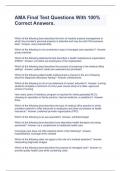 AMA Final Test Questions With 100&percnt; Correct Answers&period;