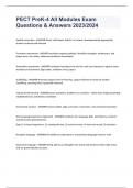 PECT PreK-4 All Modules Exam Questions & Answers 2023&sol;2024