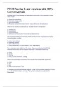 PTCB Practice Exam Questions with 100&percnt; Correct Answers 