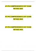 ATI PN COMPREHENSIVE EXIT EXAM  RETAKE Questions and Answers &lpar;2023&sol;2024&rpar; &lpar;Verified Answers&rpar;