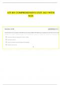 ATI RN COMPREHENSIVE EXIT Questions and Answers &lpar;2023&sol;2024&rpar; &lpar;Verified Answers&rpar;
