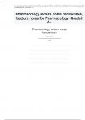 Pharmacology lecture notes handwritten&comma; Lecture notes for Pharmacology