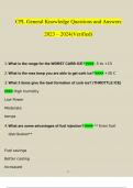CPL General Knowledge Questions and Answers &lpar;2023&sol;2024&rpar; &lpar;Verified Answers&rpar;