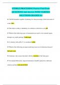 STERILE PROCESSING Practice Final Exam QUESTIONS And Answers WITH VERIFIED  SOLUTIONS GRADED A&plus;