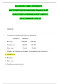 CLAYTON STATE UNIVERSITY ACCT 2102 EXAM 4 Study Guide &lpar;Chapters 20-23&rpar; QUESTIONS And Answers WITH VERIFIED  SOLUTIONS GRADED A&plus;