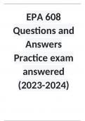 EPA 608 Questions and Answers Practice exam answered (2023-2024)