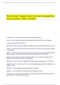   Bail bonds fl state exam key terms questions and answers 100&percnt; verified&period;