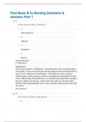 Post Basic B&period;Sc Nursing Questions & Answers Part-1