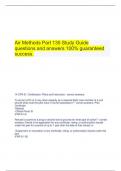   Air Methods Part 135 Study Guide questions and answers 100&percnt; guaranteed success&period;