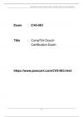 CompTIA Cloud+ Certification CV0-003 Dumps 2023