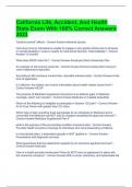 California Life&comma; Accident&comma; And Health State Exam With 100&percnt; Correct Answers 2023