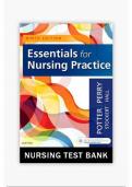 Nutrition Essentials for Nursing Practice 9th Edition by Dudek Test Bank ALL Chapters