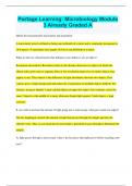 Portage Learning&colon; Microbiology Module 3 Already Graded A