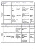 Medicine MBBS Year 1 Bacteria Summary Table