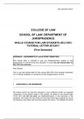 SCL1501 past paper and memo for 2011