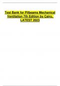 Test Bank for Pilbeams Mechanical Ventilation 7th Edition by Cairo&period;pdf