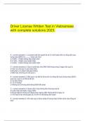  Driver License Written Test in Vietnamese with complete solutions 2023&period;