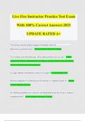 Live Fire Instructor Practice Test Exam  With 100&percnt; Correct Answers 2023 UPDATE RATED A&plus;