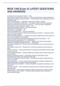 BIOS 1300 Exam 2&vert; LATEST QUESTIONS AND ANSWERS 