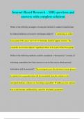 Internet-Based Research &ndash; SBE questions and answers with complete solutions
