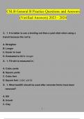 CSLB General B Practice Questions and Answers &lpar;2023&sol;2024&rpar; &lpar;Verified Answers&rpar;