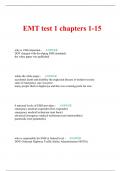 EMT test 1 chapters 1-15