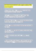 NLN PAX EXAM SCIENCE with complete solutions 100&percnt;  correct Graded A&plus;