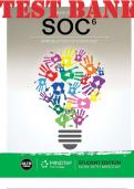 TEST BANK for SOC 6th Edition by Benokraitis Nijole. ISBN 9781337671880, ISBN 9781337910729 (All 16 Chapters)