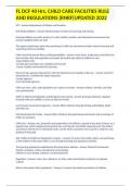 FL DCF 40 Hrs&comma; CHILD CARE FACILITIES RULE AND REGULATIONS &lpar;RNRF&rpar;UPDATED 2022