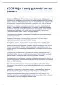 CDCR Major 1 study guide with correct answers&period;
