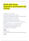 RCFE 2023 Exam Questions and Answers All Correct 