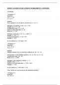 SIMULTANEOUS EQUATIONS REVISION