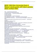 BIOS 1300 Ohio University Exam 3 Nielson (study guide with latest updates 2023) verified 100%