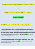 VATI PN Comprehensive Predictor 2020 Form A & B and 2020 Green Light Exam Merged Together (Verified Answers)