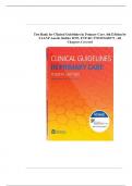 Test Bank Clinical Guidelines in Primary Care 4th Edition By Hollier  | Chapter 1 - 19 | 100 % Complete