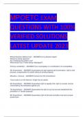 MPOETC EXAM  QUESTIONS WITH 100&percnt;  VERIFIED SOLUTIONS LATEST UPDATE 2023