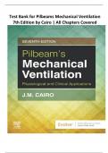 Test Bank for Pilbeams Mechanical Ventilation 7th Edition by Cairo &vert; All Chapters Covered
