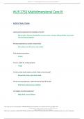 NUR2755 NUR 2755 FINAL EXAM &lpar;Latest2021 2022&rpar; Multidimensional Care IV MDC 4 - Rasmussen