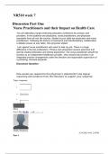 NR510 week 7  Discussion Part One  Nurse Practitioners and their Impact on Health Care