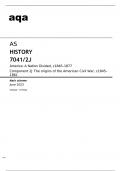 Aqa AS History 7041&sol;2J June2023 MARK SCHEME